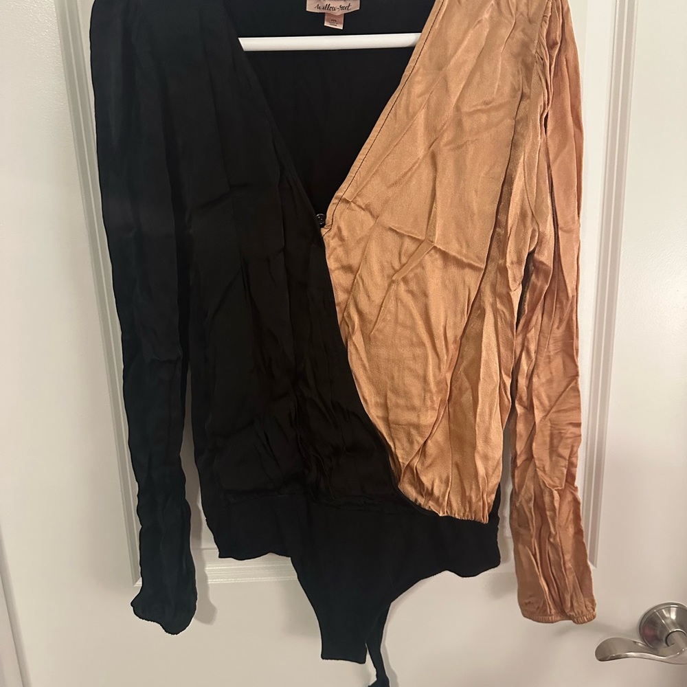 Willow Black and Tan Bodysuit